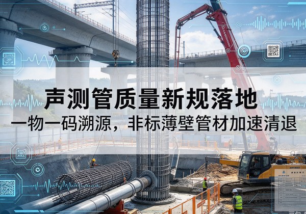 临翔声测管质量新规落地，一物一码溯源，非标薄壁管材加速清退