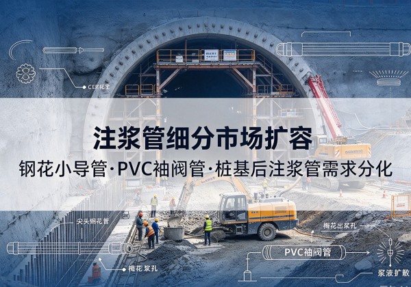 临翔注浆管细分市场扩容，隧道钢花小导管、PVC 袖阀管、桩基后注浆管需求分化